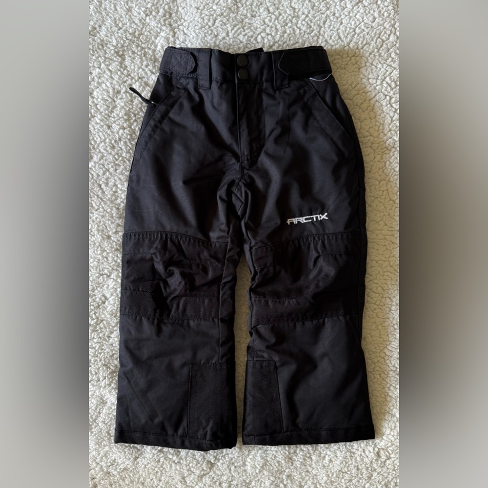 NEW ARCTIX Kids Snow Pants Black Size 4T Toddler